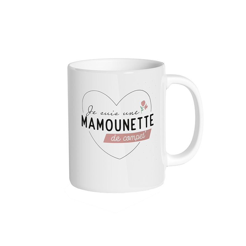 Mug blanc "Je suis une mamounette de compet'"