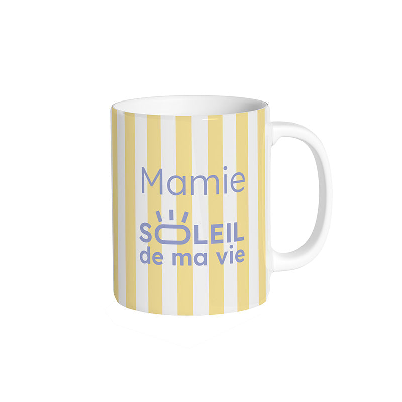 Mug soleil de ma vie semi-personnalisé