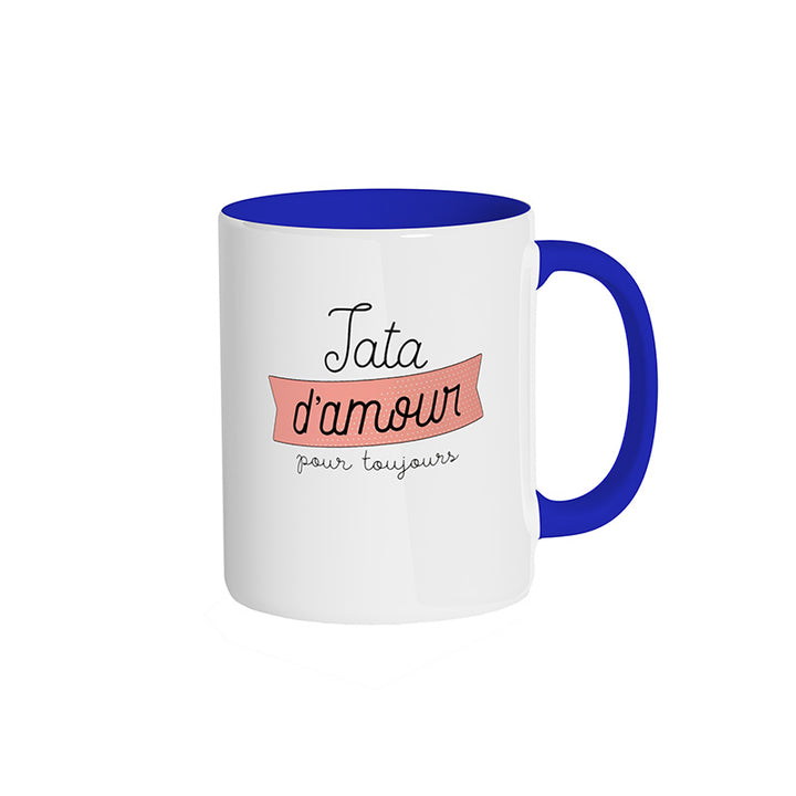 Mug bleu roi "Tata d'amour pour toujours"