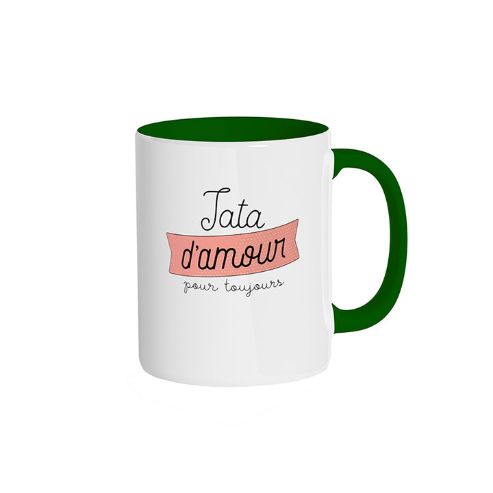 Mug vert "Tata d'amour pour toujours"