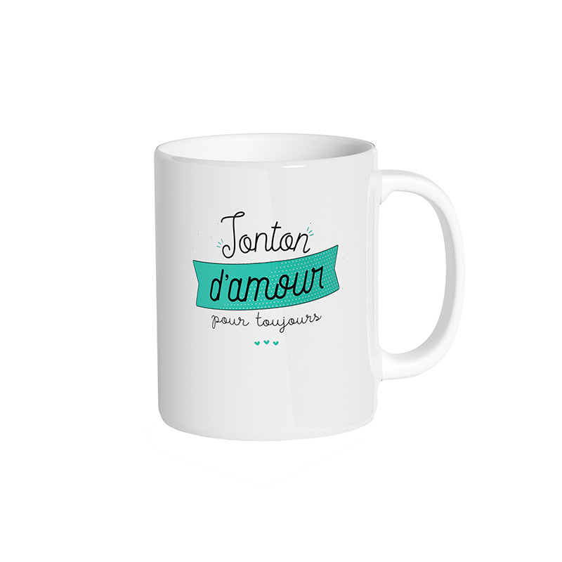 Mug blanc "Tonton d'amour pour toujours"