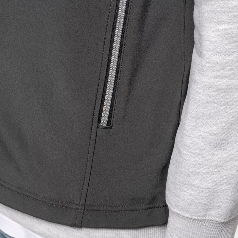 Poches softshell à manches courtes personnalisé pour homme