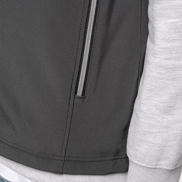Poches softshell à manches courtes personnalisé pour homme