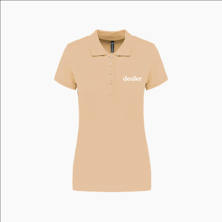 polo-personnalisable-serigraphie-femme-avant-beige