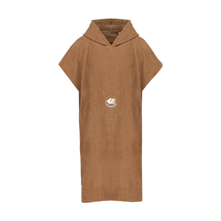 Poncho Les Louphoques pour homme camel