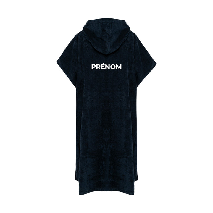 Poncho Les Louphoques pour homme avec prénom dos