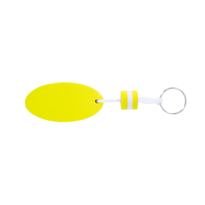 Porte-clés flotteur jaune personnalisable