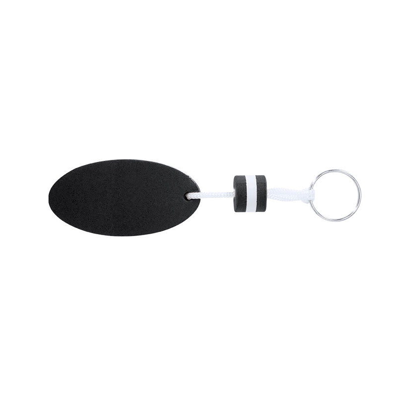 Porte-clés flotteur noir personnalisable