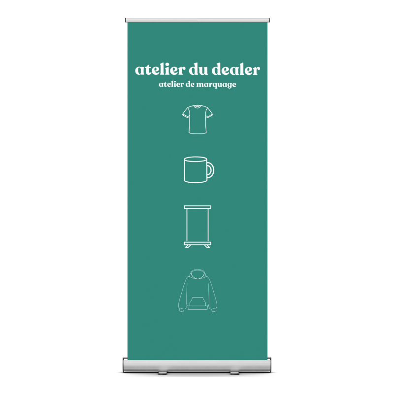 Roll up pas cher personnalisé Atelier du Dealer