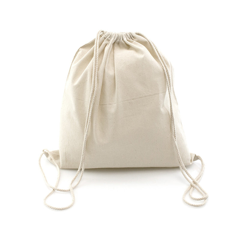 Sac à dos à cordes en 100% coton personnalisable