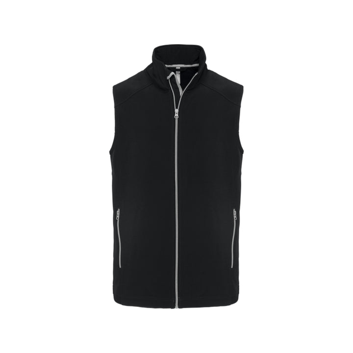Softshell à manches courtes noir personnalisé pour homme