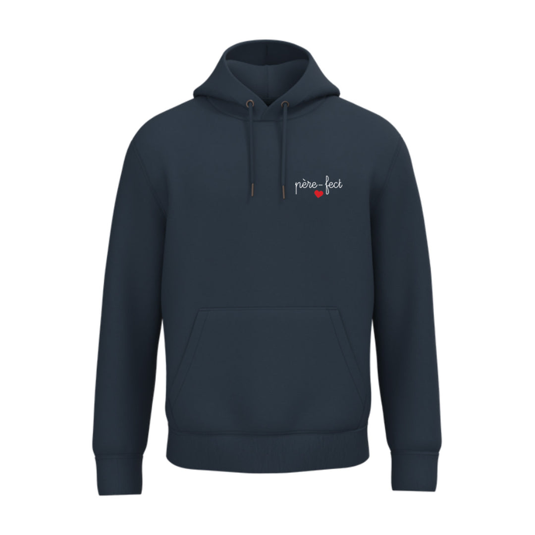 Sweat-shirt à capuche semi-personnalisé "père-fect" brodée