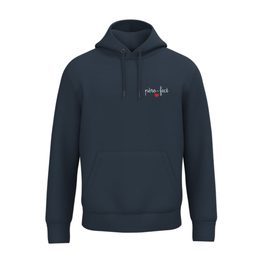 Sweat-shirt à capuche semi-personnalisé "père-fect" brodée
