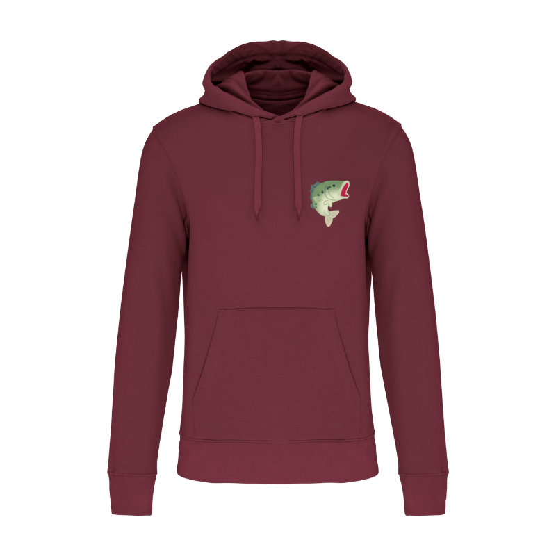 Sweat bordeaux personnalisation en Normandie dans notre Atelier du Dealer