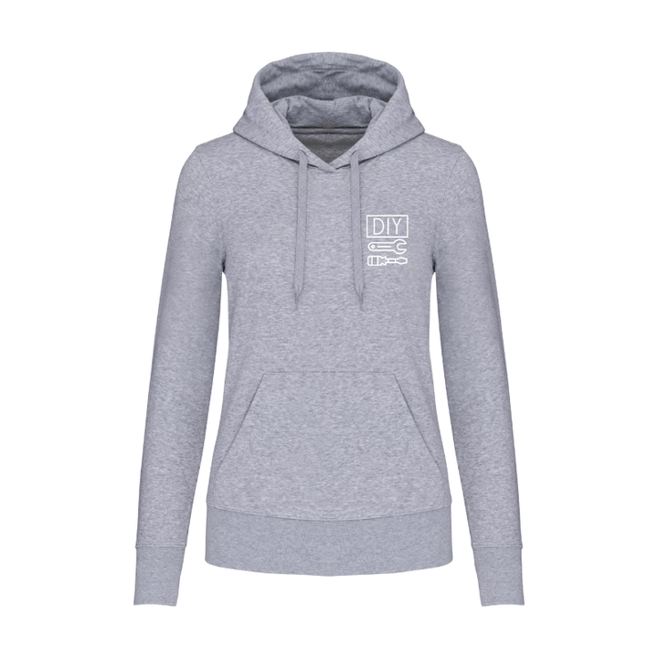 Personnalisation sweat gris pour femme DIY