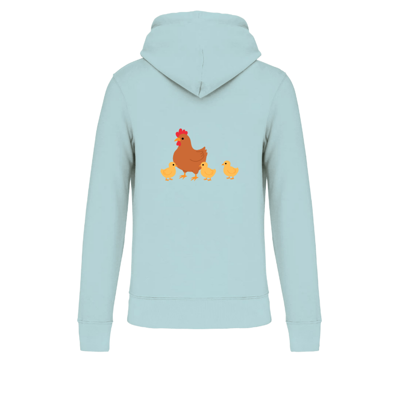 sweat à capuche maman poule