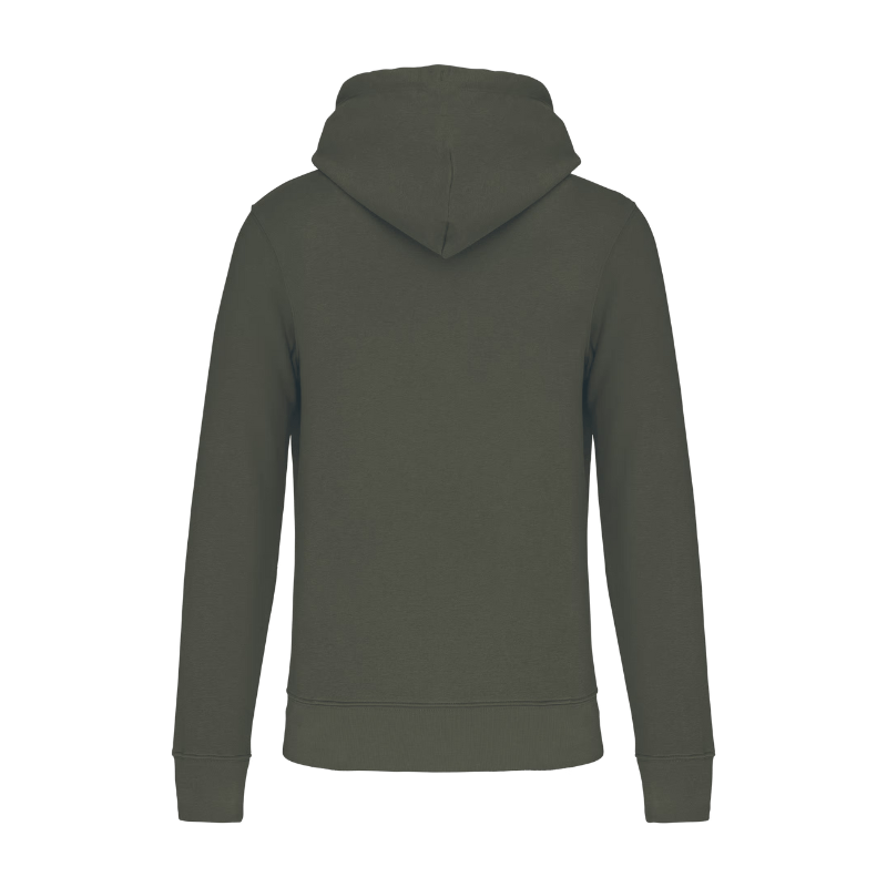 Sweat-shirt personnalisable dans le dos couleur kaki