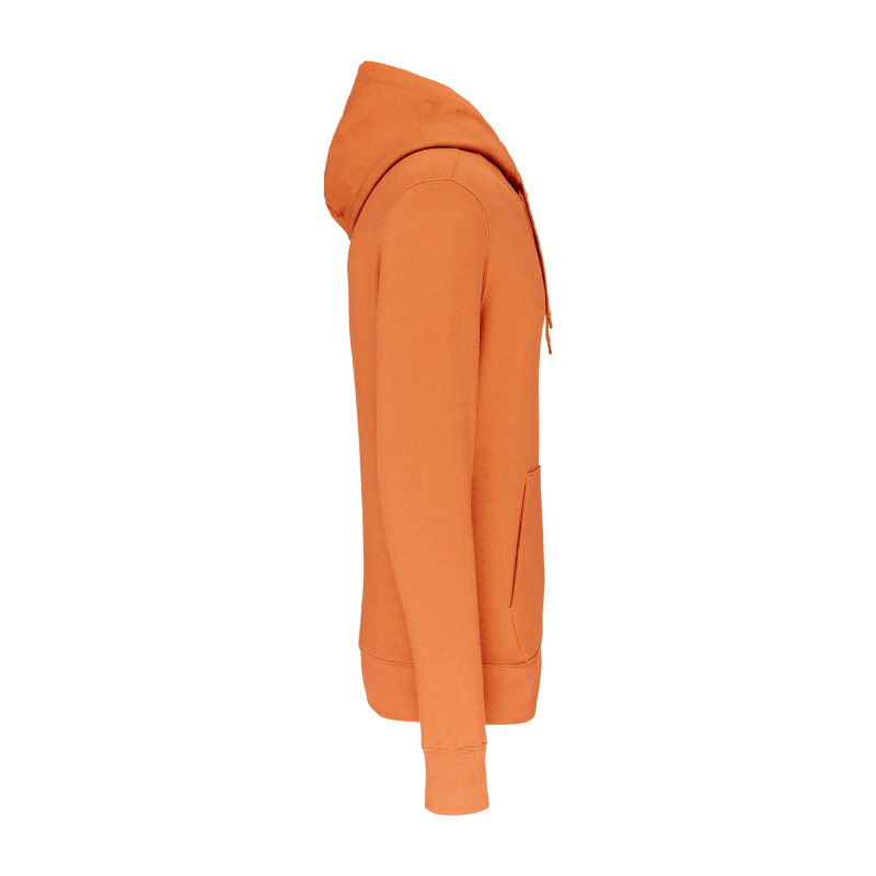 Sweat orange personnalisable sur la manche