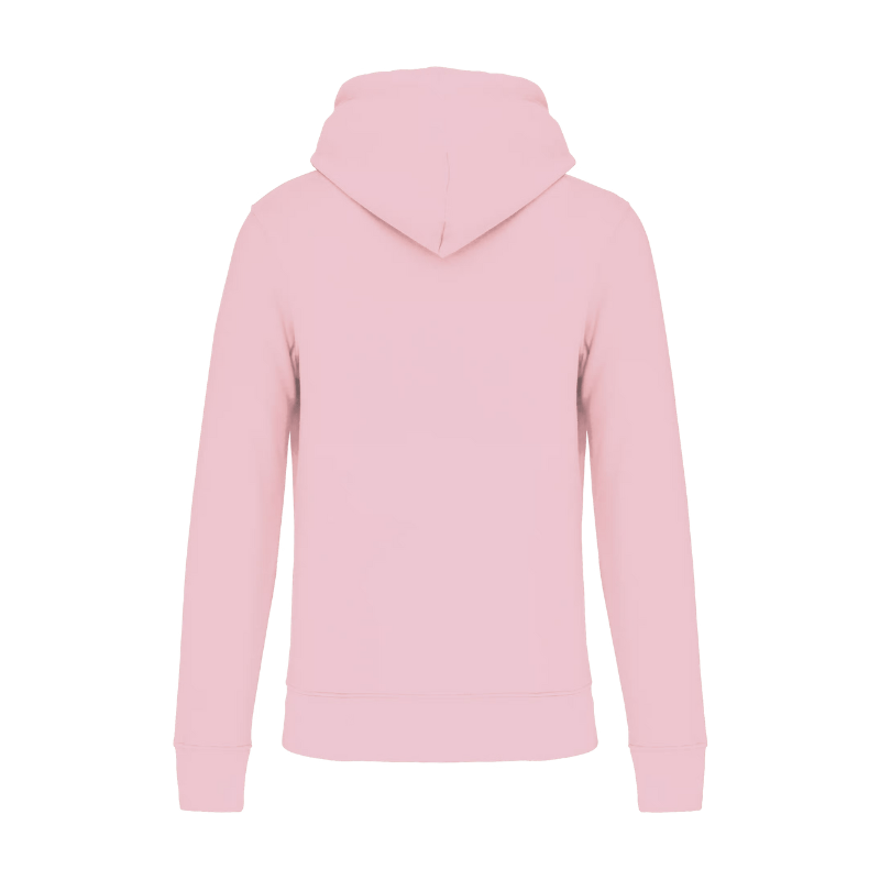 Sweat rose pâle à personnaliser dans le dos avec au choix : photo, logo, image, texte