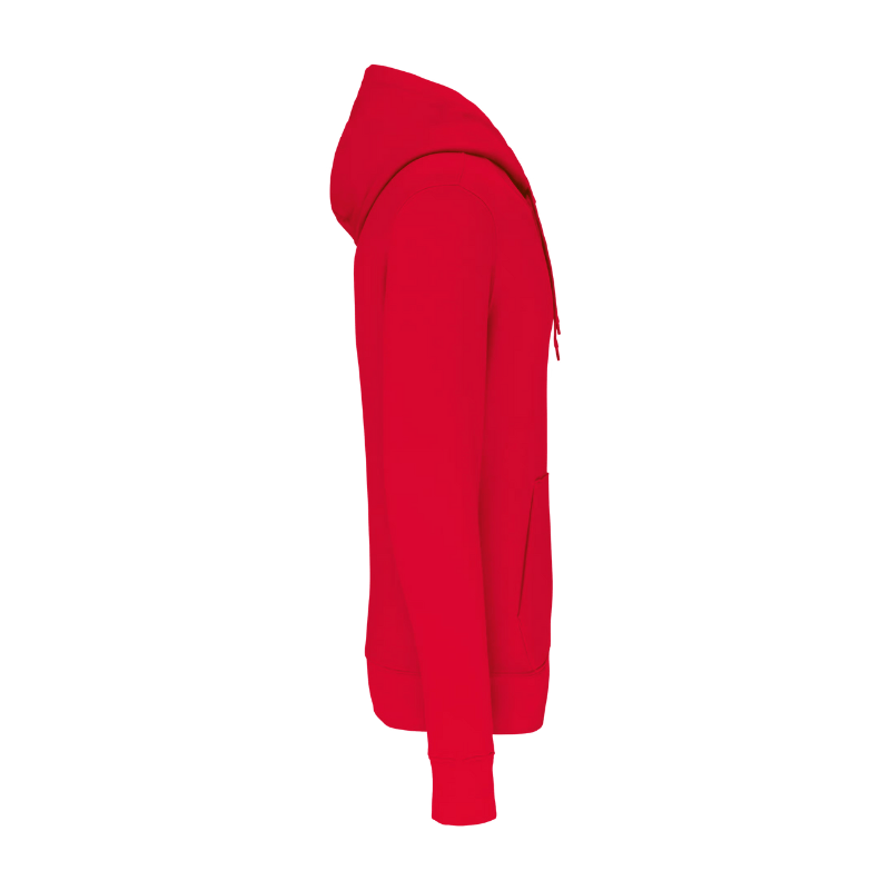 Sweat rouge à personnaliser manche rouge coupe homme