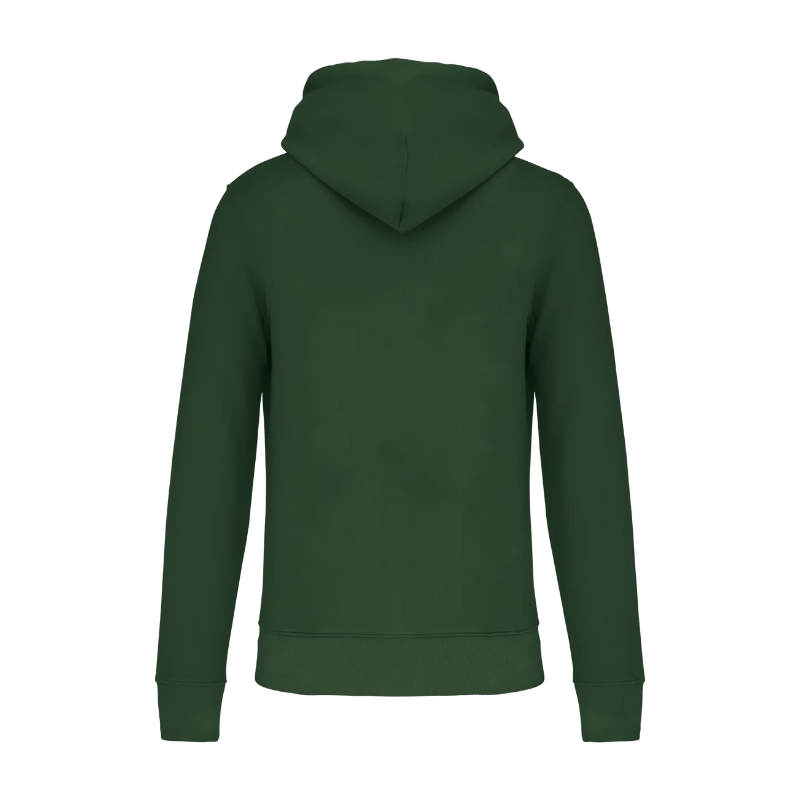 sweat vert forêt personnalisable dans le dos