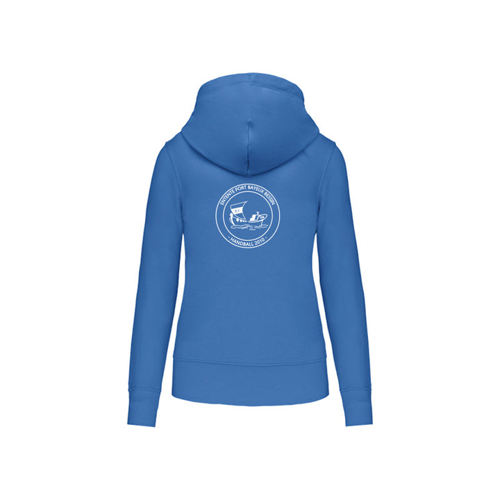 Dos du sweat Entente Port Bayeux Bessin pour femme avec logo