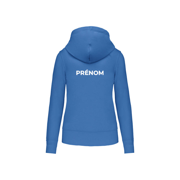 Dos du sweat Entente Port Bayeux Bessin pour femme avec prénom