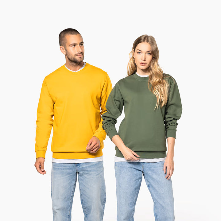 Sweat-shirt à col rond unisexe