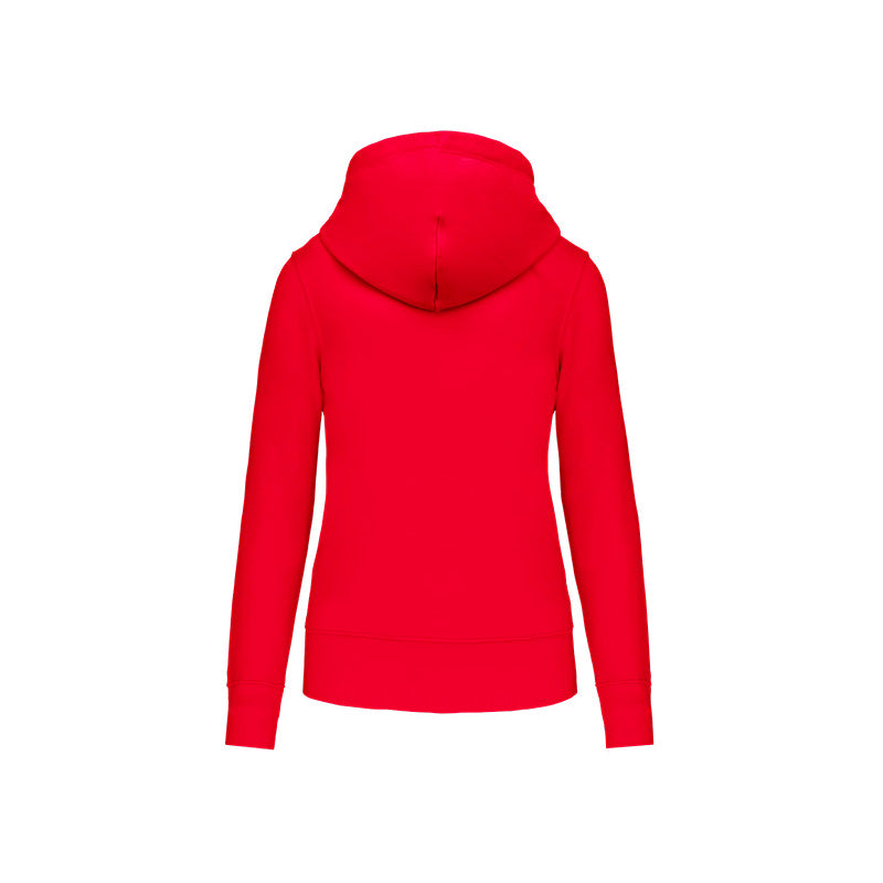 Dos du sweat-shirt zippé JS Douvres pour femme