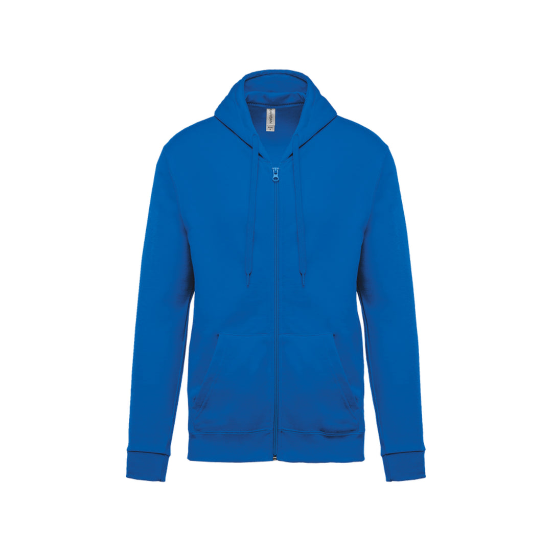 Sweat-shirt zippé unisexe bleu roi