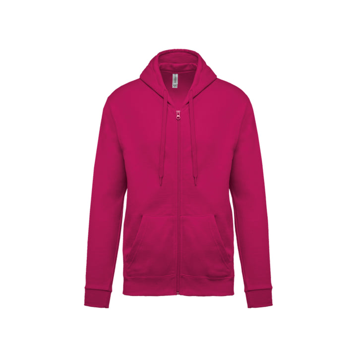 Sweat-shirt zippé unisexe fuschia