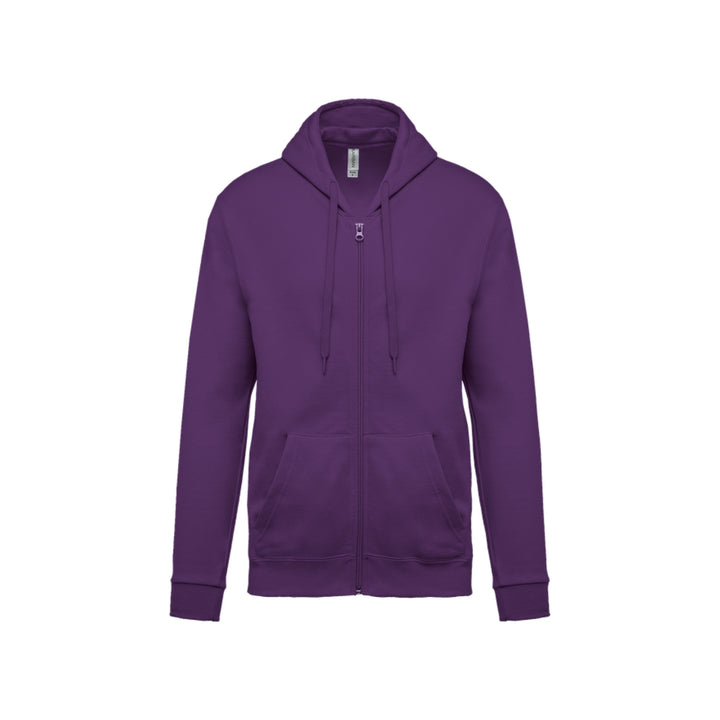Sweat-shirt zippé unisexe violet