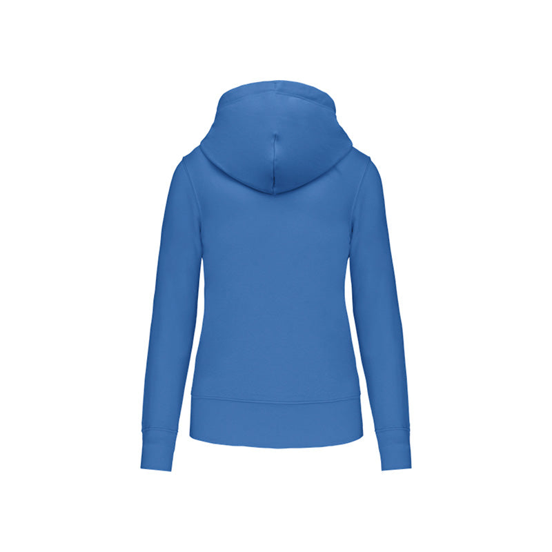 Dos du sweat-shirt zippé pour femme