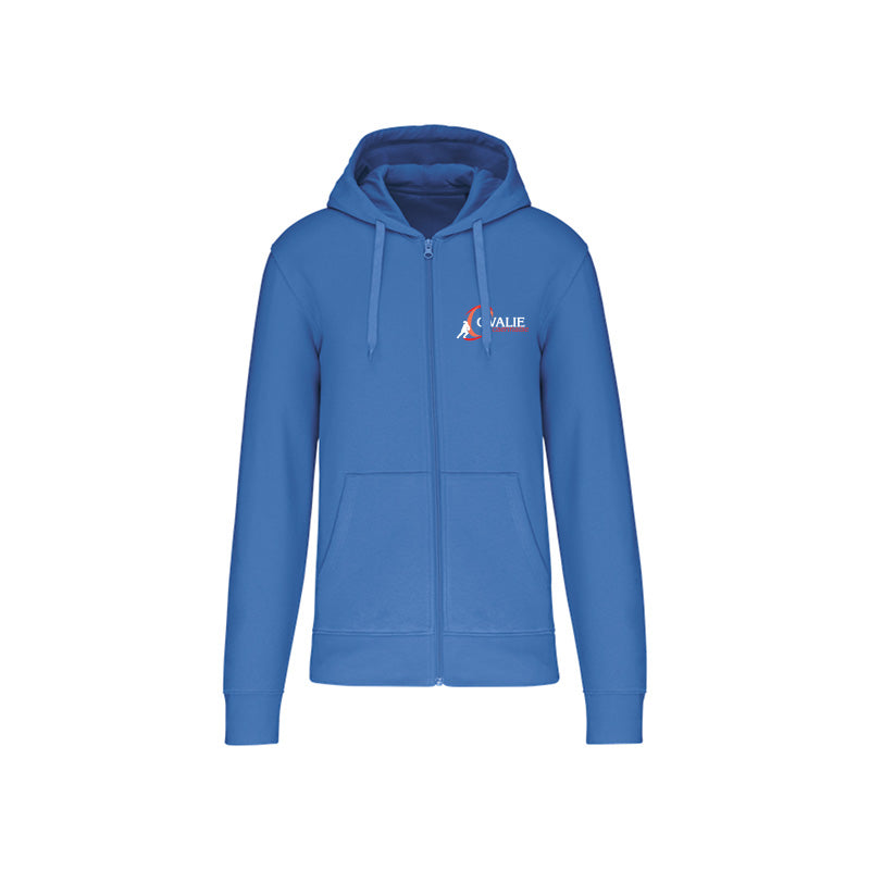 Coeur du sweat-shirt zippé Ovalie pour homme