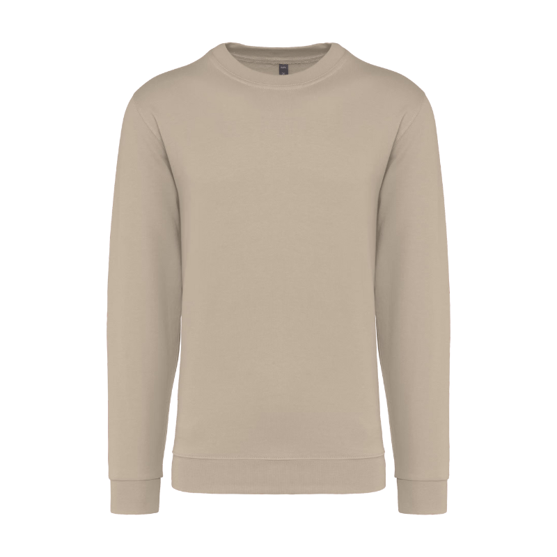 Sweat beige à anches longues sans capuche à personnaliser