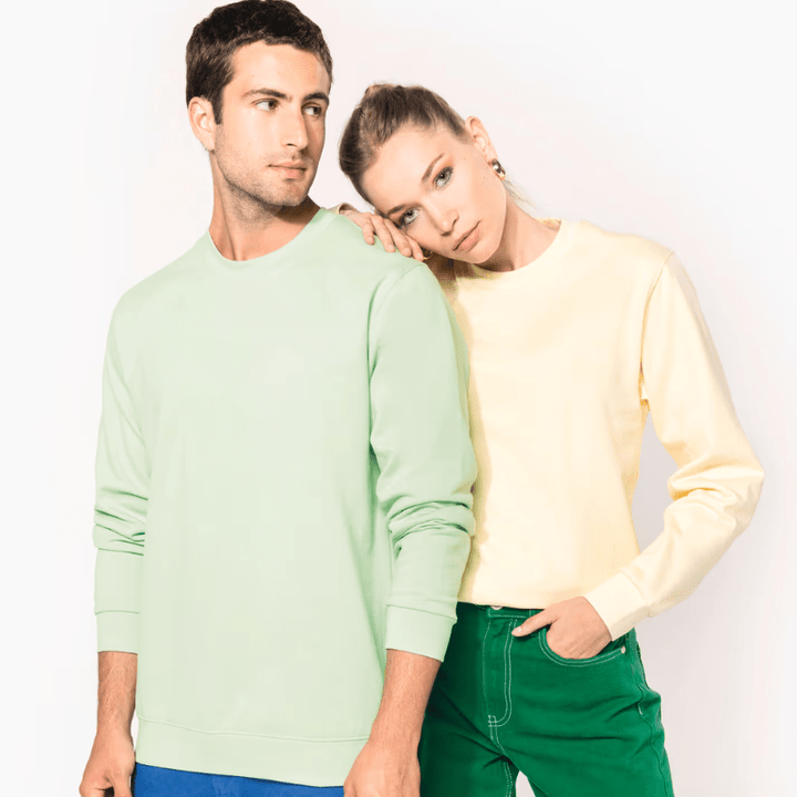 Vêtements personnalisés en France - Sweat à col rond coloré