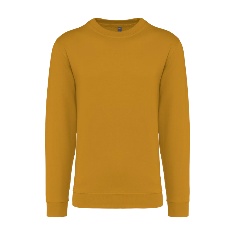 Pull manches longues à personnaliser de couleur jaune moutarde 