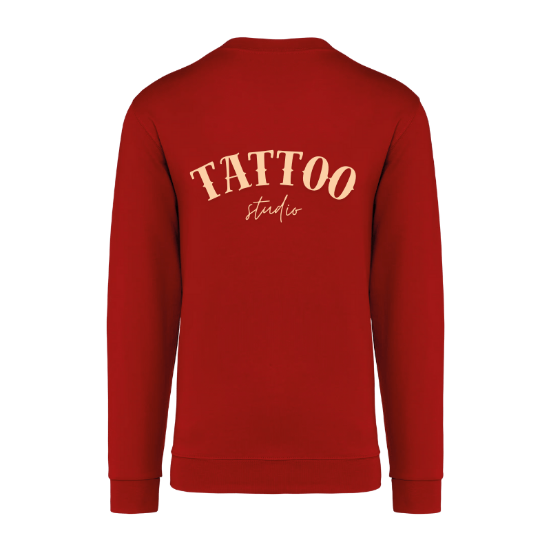 Sweat shirt personnalisé rouge logo entreprise