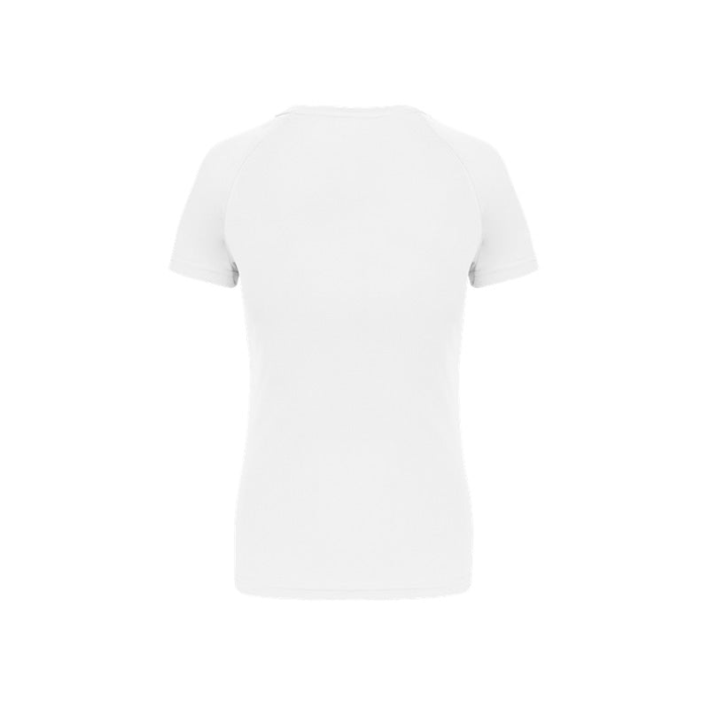 Dos du t-shirt de sport à manches courtes pour femme