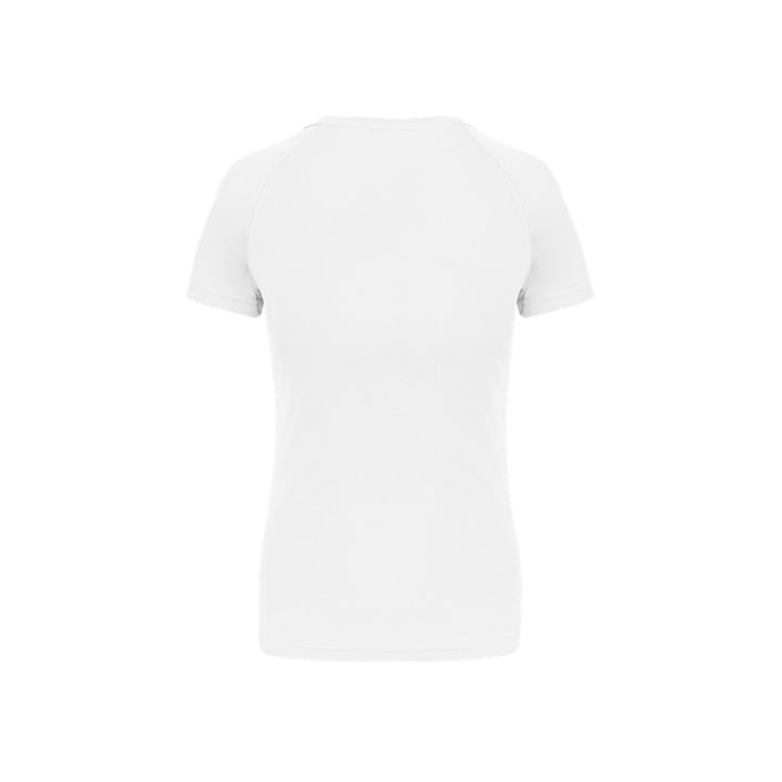 Dos du t-shirt de sport à manches courtes pour femme