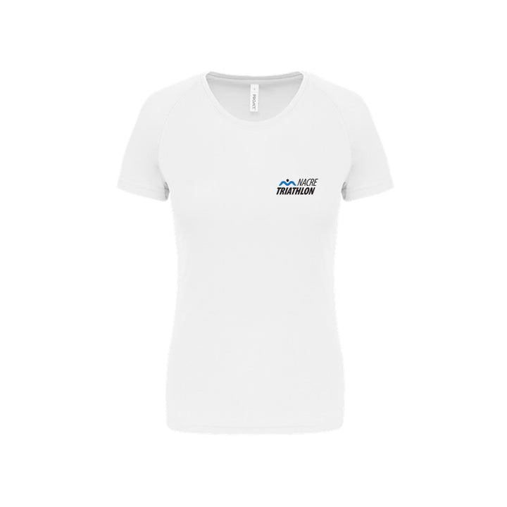 T-shirt de sport à manches courtes Nacre Triathlon pour femme