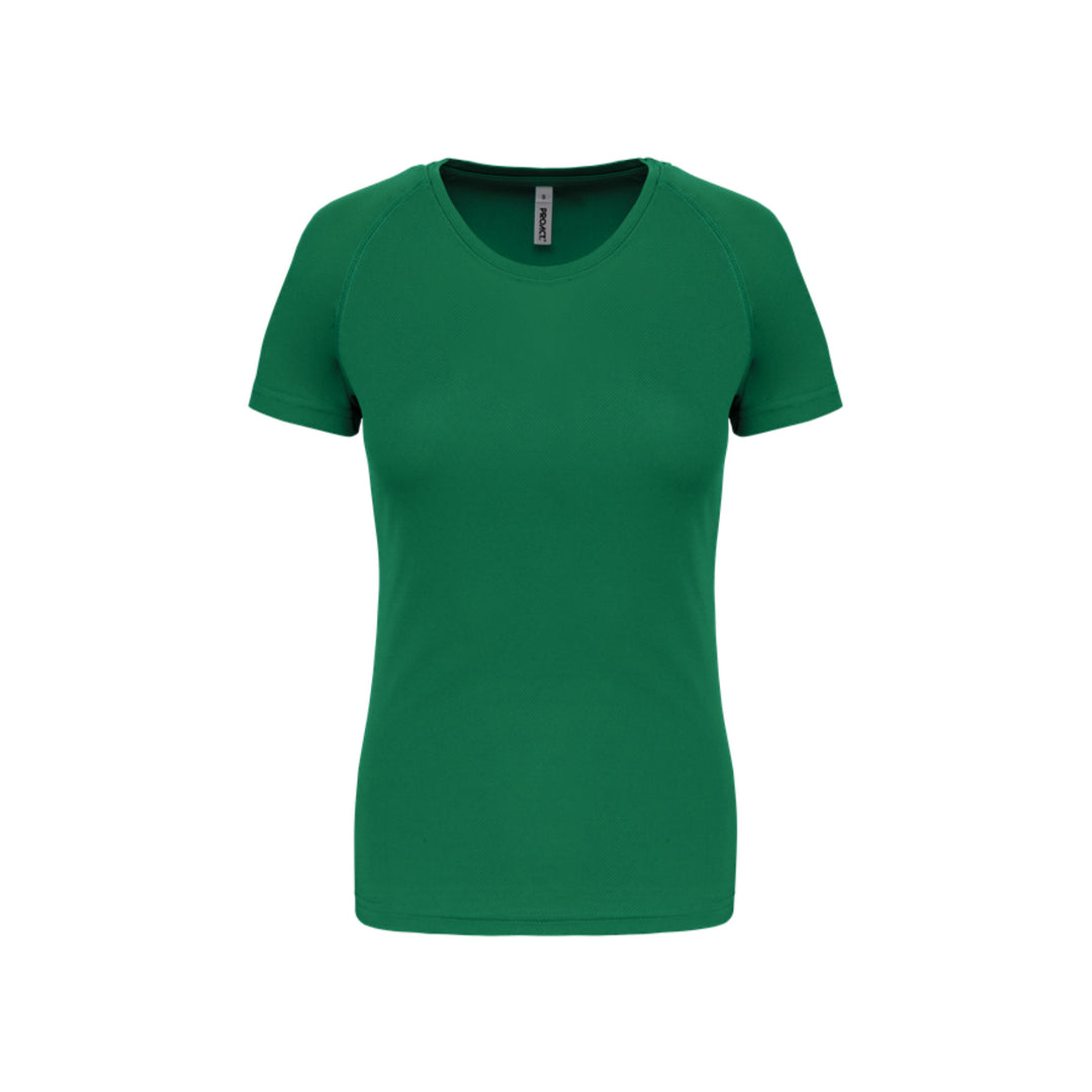 T-shirt de sport à manches courtes personnalisable pour femme vert