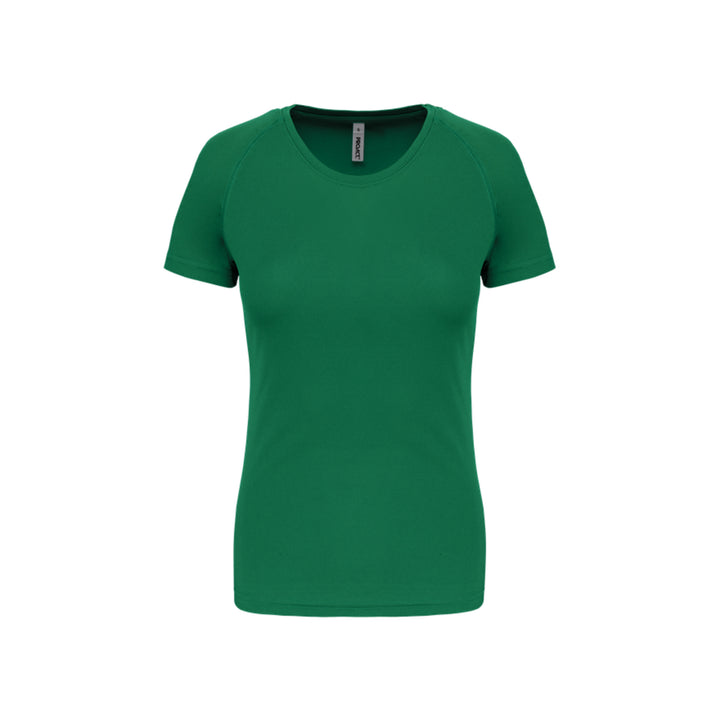 T-shirt de sport à manches courtes personnalisable pour femme vert