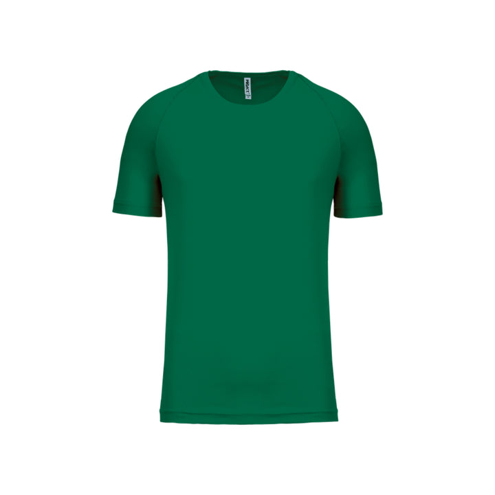T-shirt de sport à manches courtes personnalisable pour homme vert