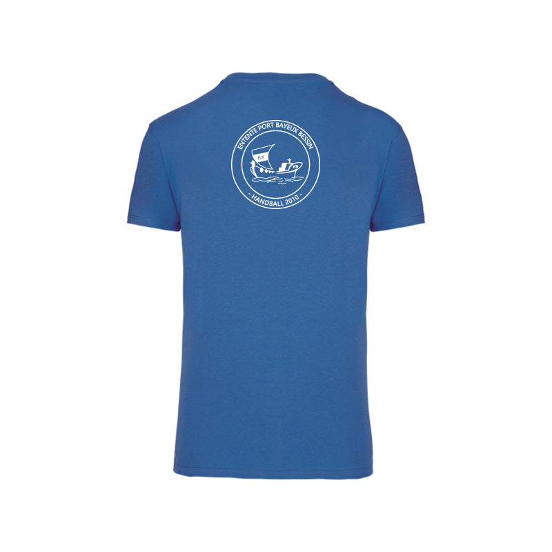Dos du t-shirt à manches courtes Entente Port Bayeux Bessin pour homme avec logo