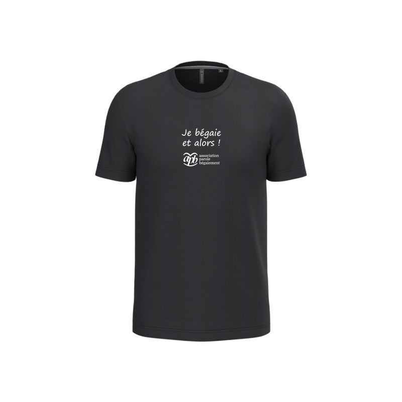T-shirt à manches courtes "Je bégaie et alors !"