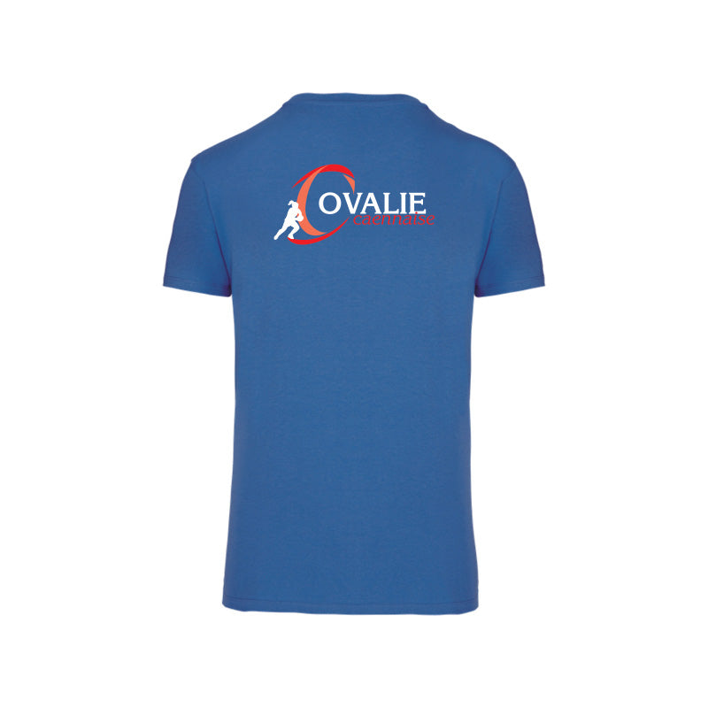 Dos du t-shirt à manches courtes Ovalie pour homme avec logo
