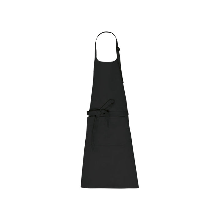 Tablier noir en coton personnalisable
