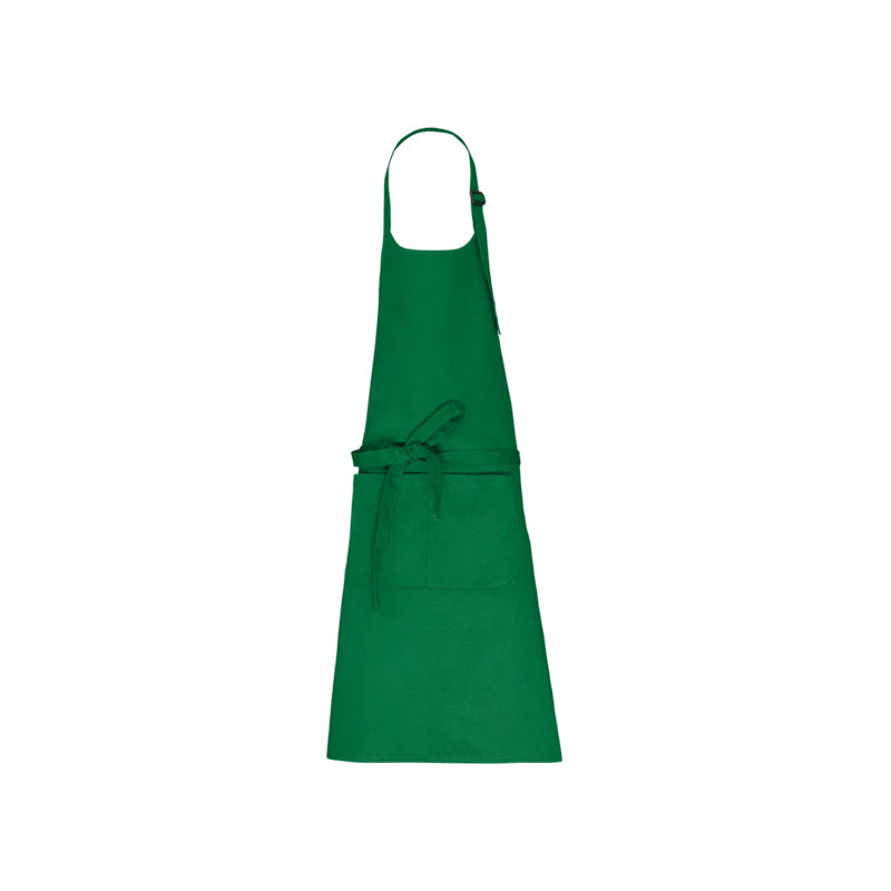 Tablier vert en coton personnalisable