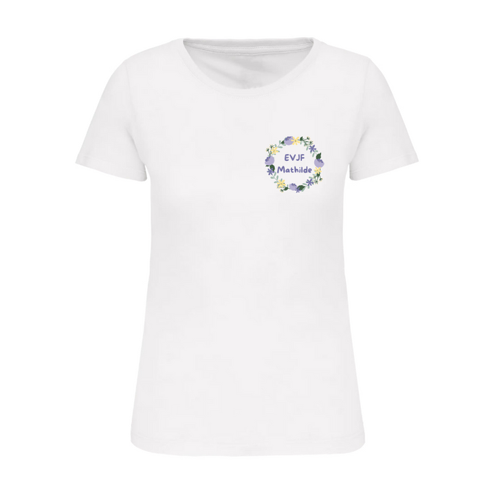 Tee-shirt blanc pour femme idéal enterrement vie jeune fille